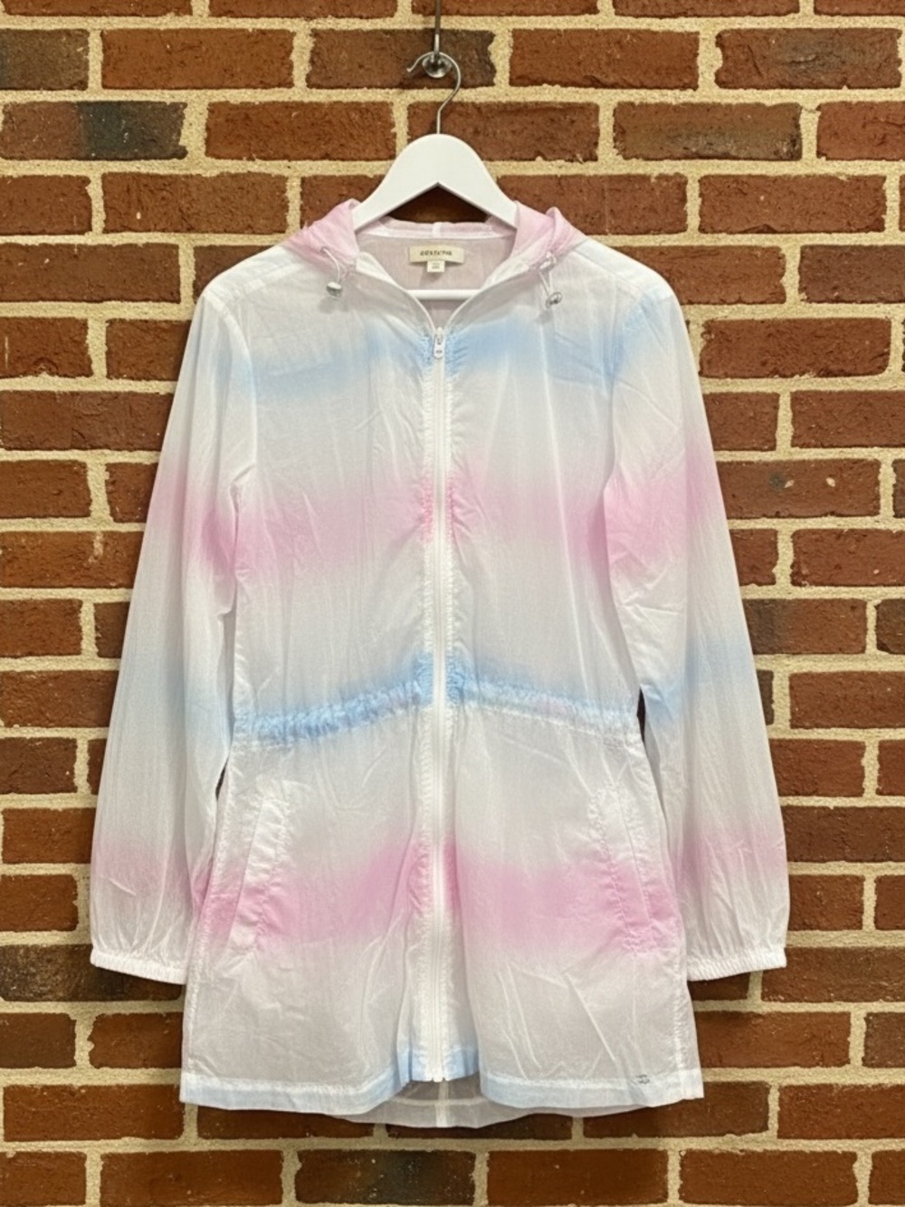Move by FDJ  Hoodie Windbreaker Jacket Pastel Watercolor Size S